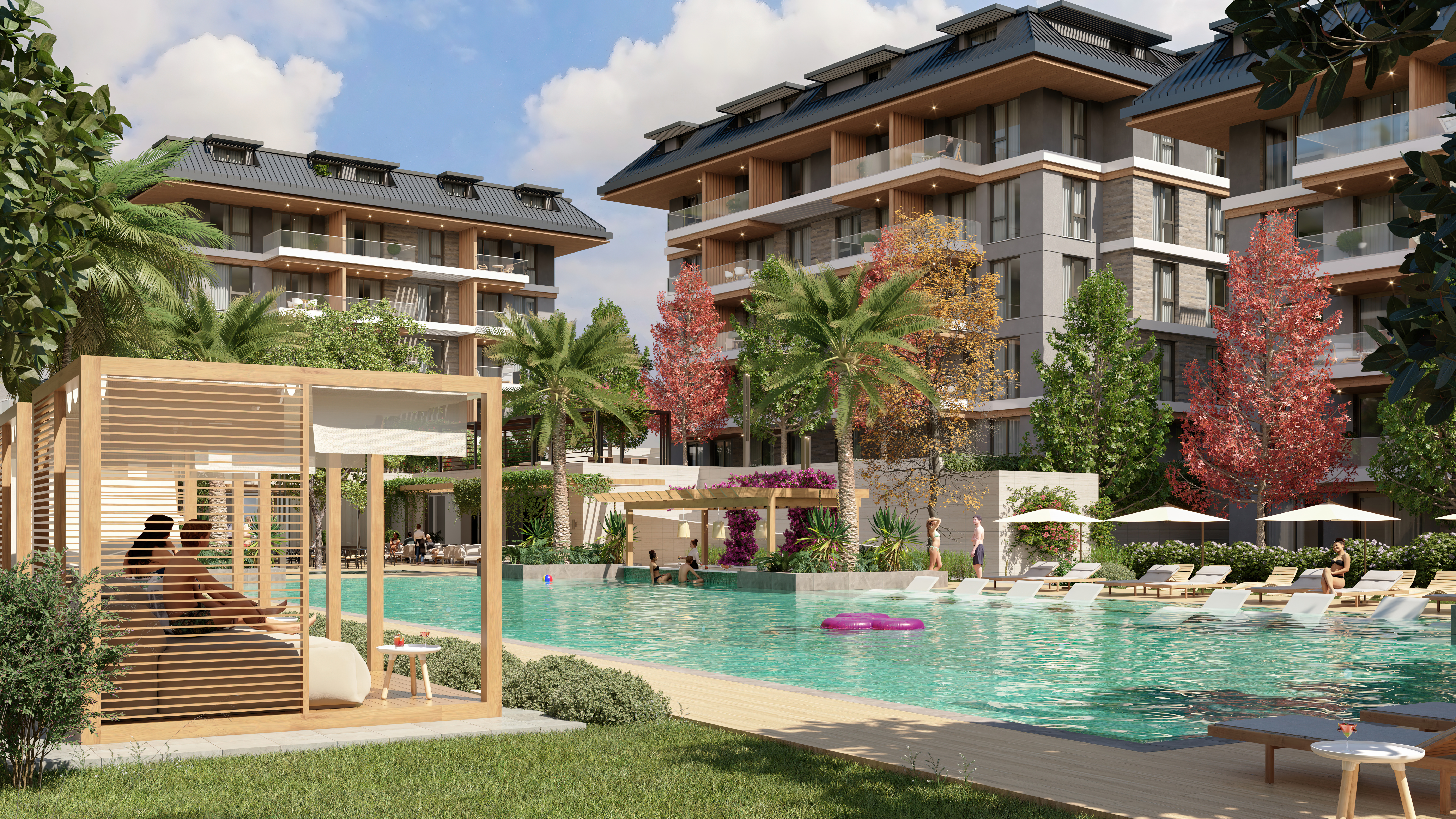 Duplex 2+1 in Oba for Turkish Citizenship