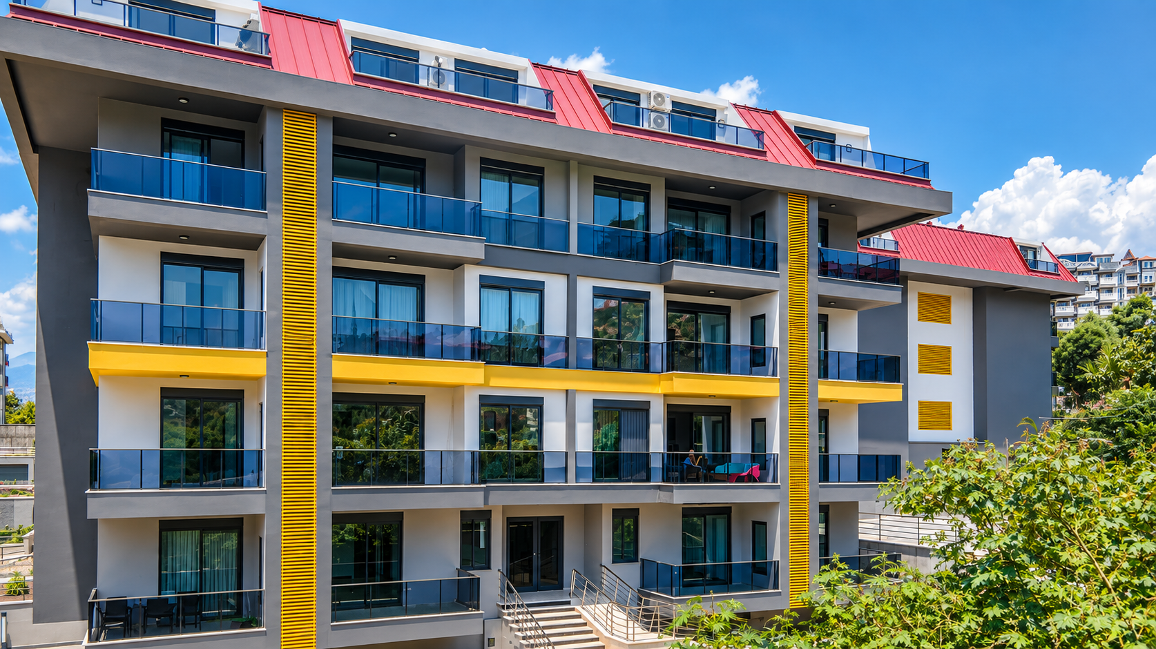 Район Кестель — апартаменты 2+1 Duplex / Garden Duplex 2+1 — 500 м до моря