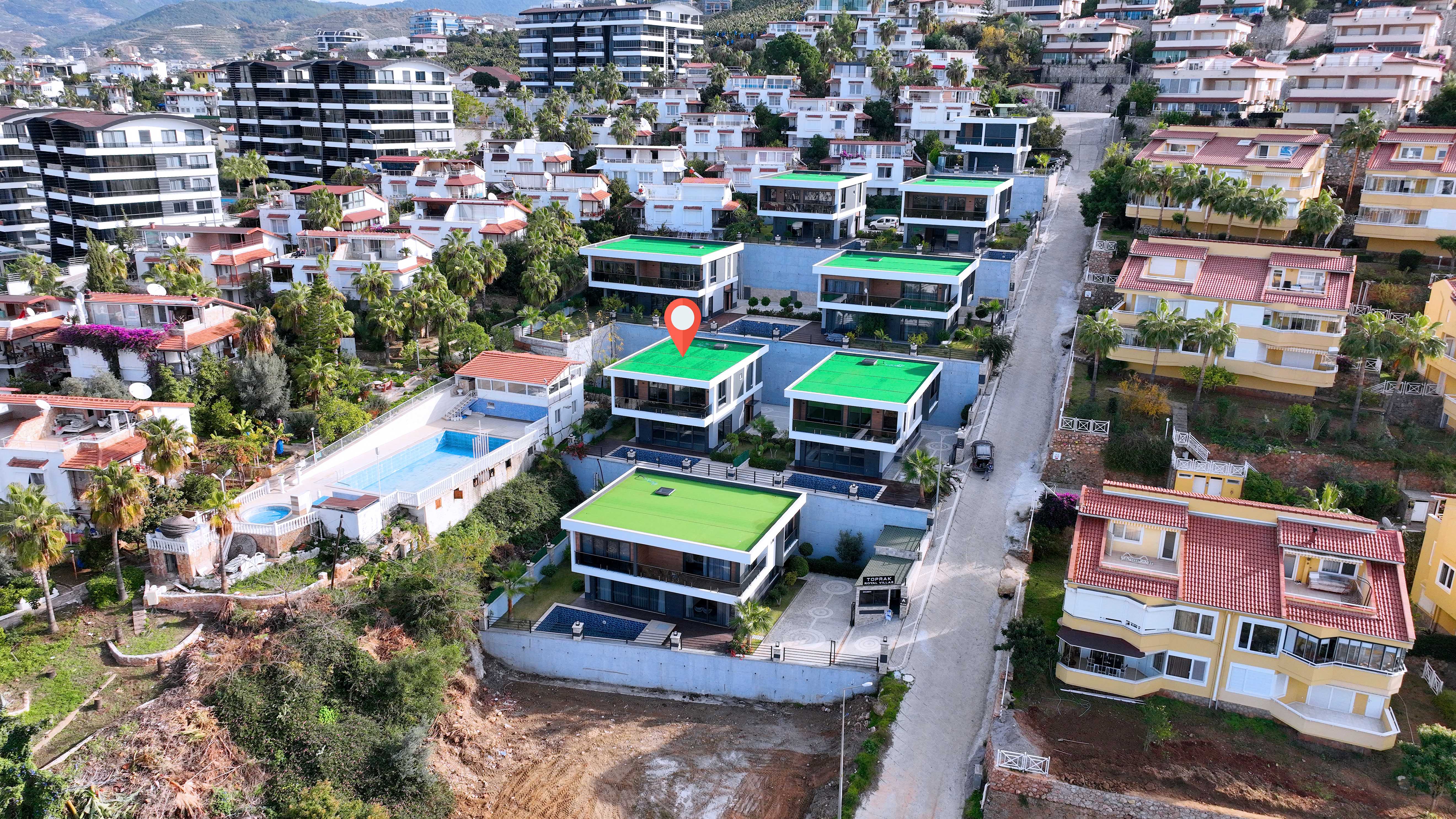 Kargıcak, Alanya'da Türk Vatandaşlığına Uygun 4+1 Villalar