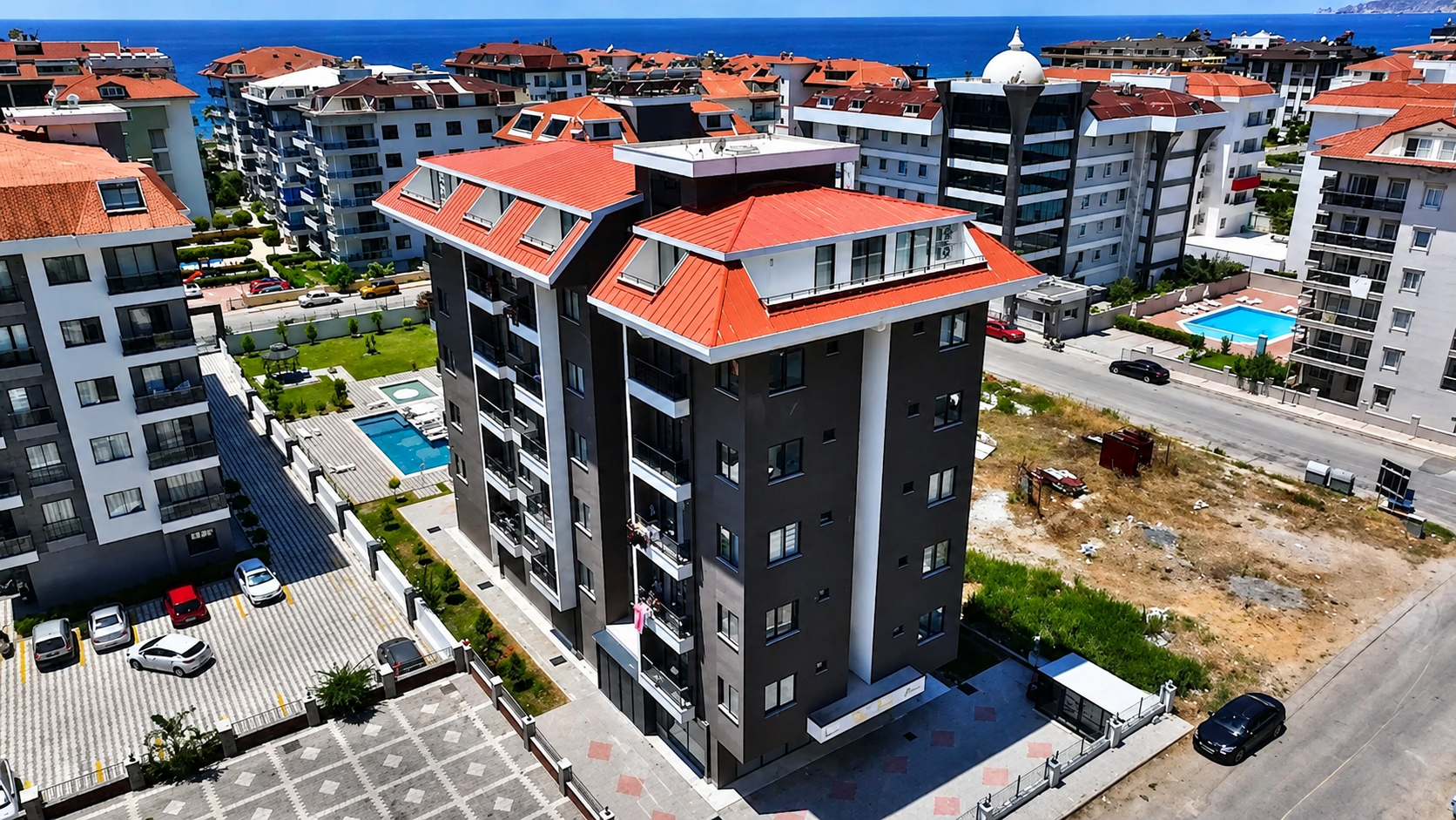 Crown Residence - Denize 200 m Mesafede 1+1 Daire